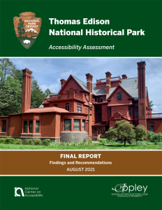Cover of the Thomas Edison National Historic Park Accessibility Assessment