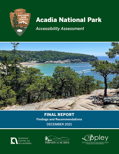 Cover of the Acadia National Park Accessibility Assessment