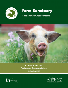Cover of the Farm Sanctuary Accessibility Assessment
